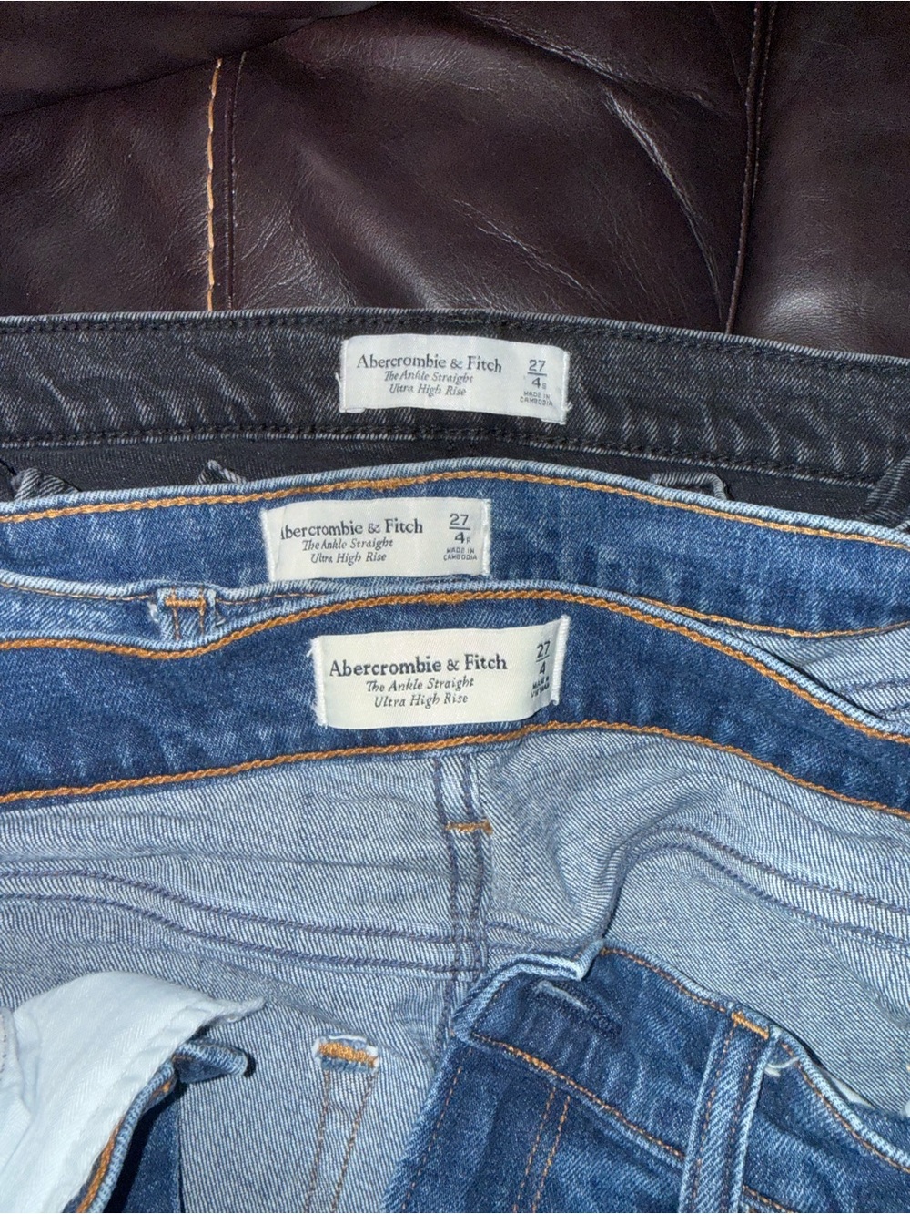 Abercrombie & Fitch  3 pair of jeans size 4/27